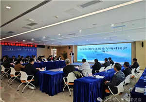 宝安区建促会协办首场现代建筑业专场对接会